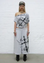 Outlaw Off The Shoulder Top Grey Marl-3