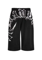 Outlaw Oversized Sweatshorts Black-7