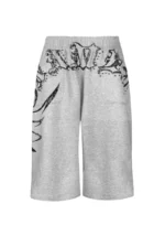 Outlaw Oversized Sweatshorts Grey Marl-1