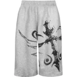 Outlaw Oversized Sweatshorts Grey Marl