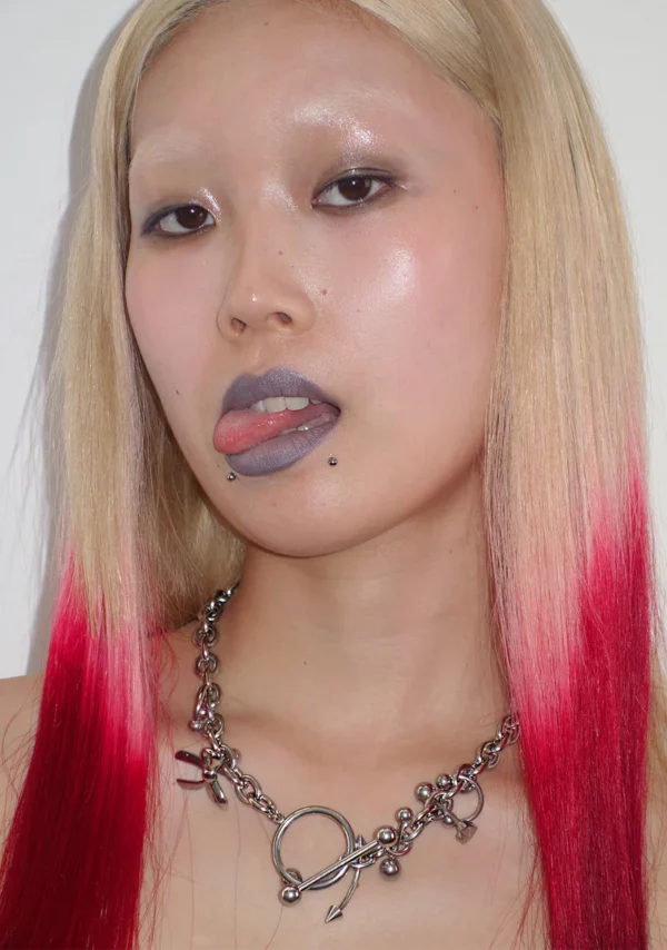 Pierced Choker Chain-1