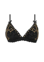 Rebel Studded Bralette Black