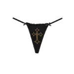 Rebel Studded G-string Black