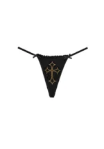 Rebel Studded G-string Black