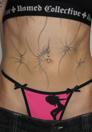 Risk Silhouette Thong Hot Pink-1