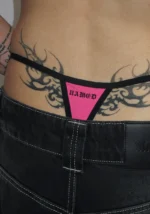 Risk Silhouette Thong Hot Pink-2