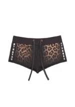 Rumour Studded Micro Shorts Leopard