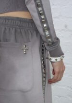 Rumour Studded Oversized Sweatpants Gradient Grey-4