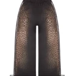 Rumour Studded Oversized Sweatpants Leopard