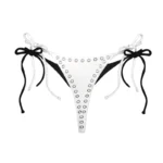 Secrets Double Layer Thong Bikini Bottoms White