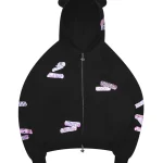 Stitch Teddy ZIP Hoodie Black