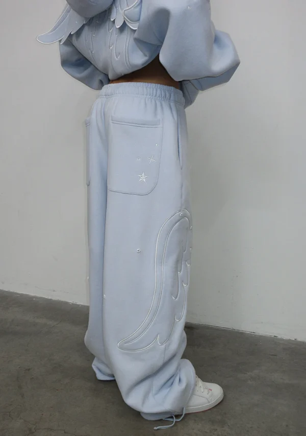 Stitch Wings Oversized Sweatpants Baby Blue (Detachable Wings)-4