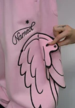 Stitch Wings Oversized Sweatpants Baby Pink (Detachable Wings)-1