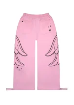 Stitch Wings Oversized Sweatpants Baby Pink (Detachable Wings)-6