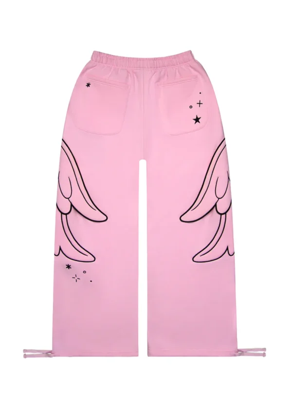 Stitch Wings Oversized Sweatpants Baby Pink (Detachable Wings)-6