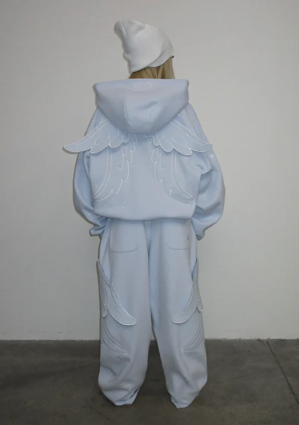 Stitch Wings ZIP Hoodie Baby Blue (Detachable Wings)-2