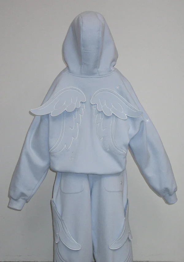 Stitch Wings ZIP Hoodie Baby Blue (Detachable Wings)-6