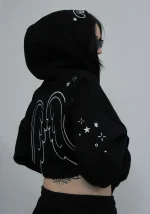 Stitch Wings ZIP Hoodie Black (Detachable Wings)-7