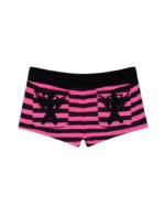 Vice Rhinestone Micro Shorts Hot Pink Stripe-6