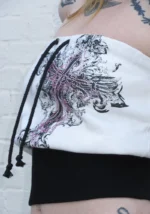 Vice Rhinestone Tube Top White-4