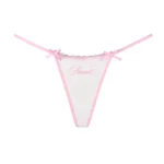 Whisper Charm Mesh G-string White