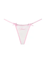 Whisper Charm Mesh G-string White