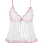 Whisper Sheer Mesh Cami Top White