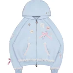 Whisper ZIP Hoodie Baby Blue