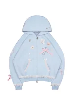 Whisper ZIP Hoodie Baby Blue
