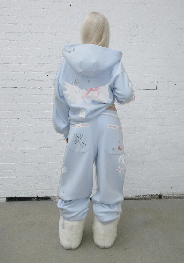 Whisper ZIP Hoodie Baby Blue-2