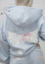 Whisper ZIP Hoodie Baby Blue-5