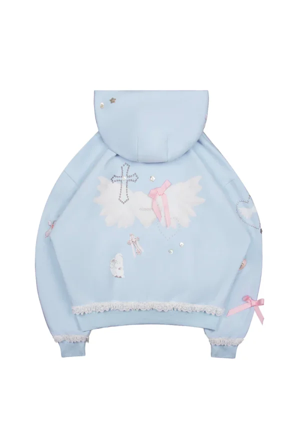 Whisper ZIP Hoodie Baby Blue-6