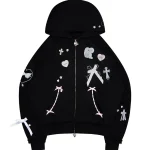 Whisper ZIP Hoodie Black