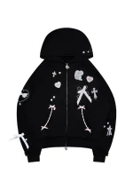 Whisper ZIP Hoodie Black
