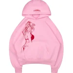 X-rated Pullover Hoodie Baby Pink