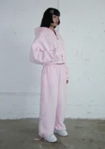 Allure 3d Chrome Sweatpants Washed Baby Pink-23