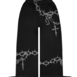 Chains Oversized Sweatpants Black-5