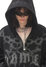Chains ZIP Tracksuit Black-4