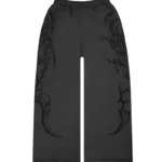 Crash Puff Print Oversized Sweatpants Charcoal