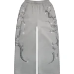 Crash Rhinestone Oversized Sweatpants Smoke Grey