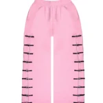 Crush Buckle Oversized Sweatpants Baby Pink