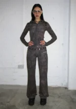 Curse Sculpt Stretch ZIP Tracksuit Tree Camo-1