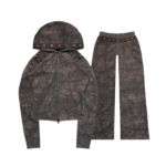 Curse Sculpt Stretch ZIP Tracksuit Tree Camo