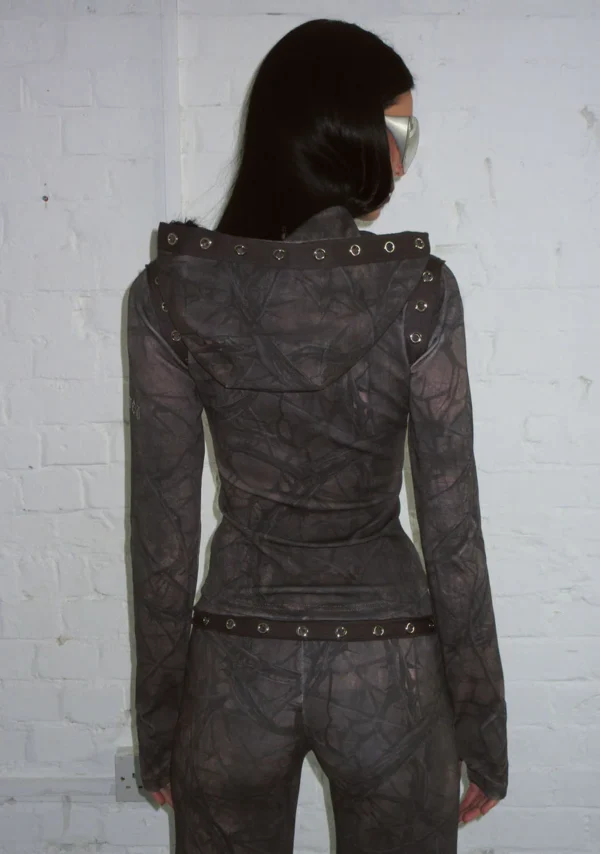 Curse Sculpt Stretch ZIP Tracksuit Tree Camo-3