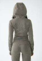 Curse Sculpt Stretch ZIP Tracksuit Washed Army Green-4