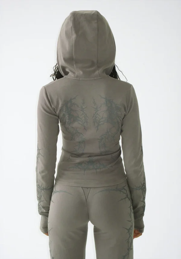 Curse Sculpt Stretch ZIP Tracksuit Washed Army Green-4