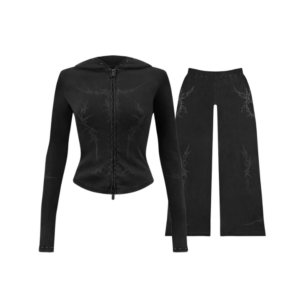 Curse Sculpt Stretch ZIP Tracksuit Washed Charcoal