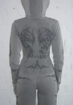 Curse Sculpt Stretch ZIP Tracksuit Washed Grey-2