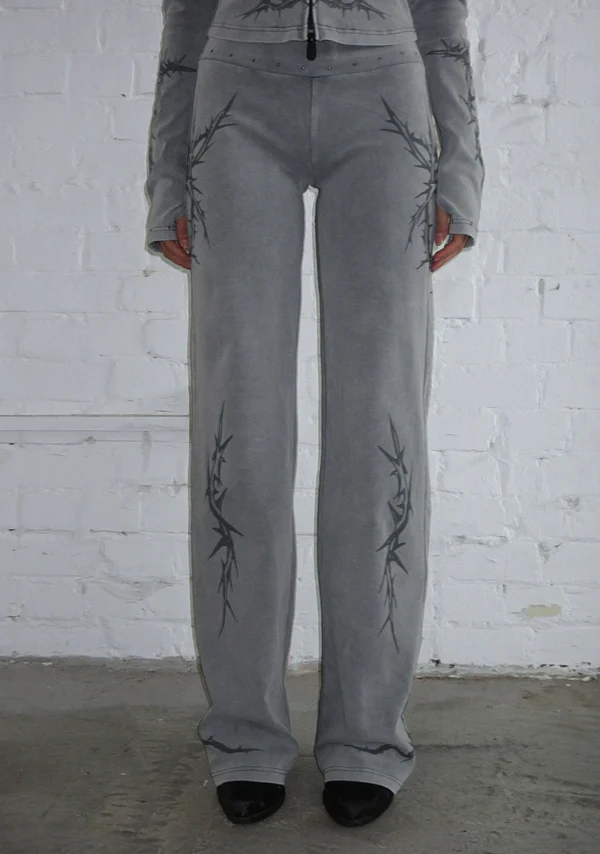 Curse Sculpt Stretch ZIP Tracksuit Washed Grey-3