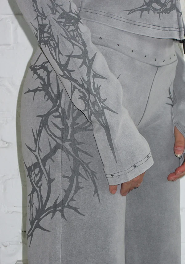 Curse Sculpt Stretch ZIP Tracksuit Washed Grey-4